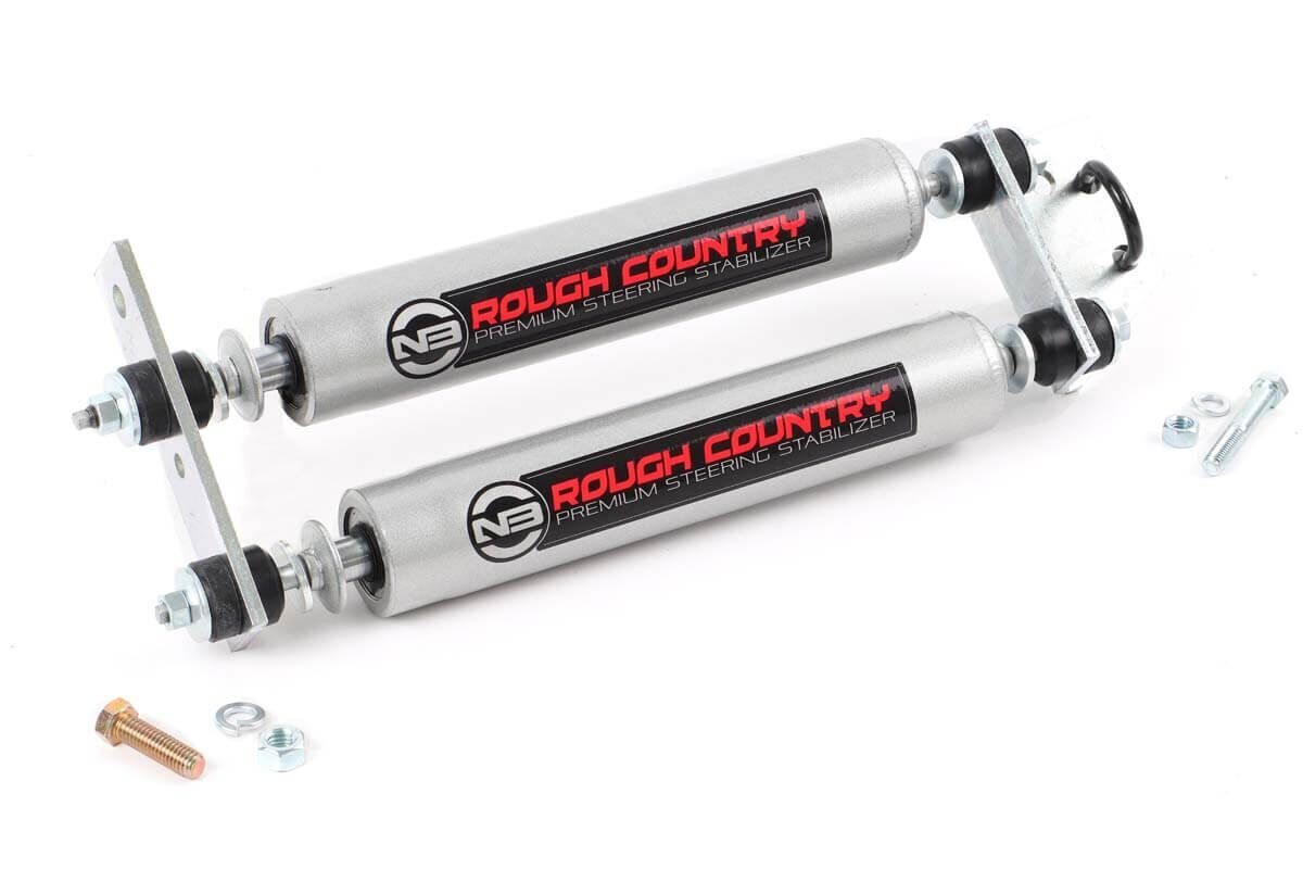 Toyota Pickup Steering Stabilizer - Dual - Rough Country - N3 - '86-'95